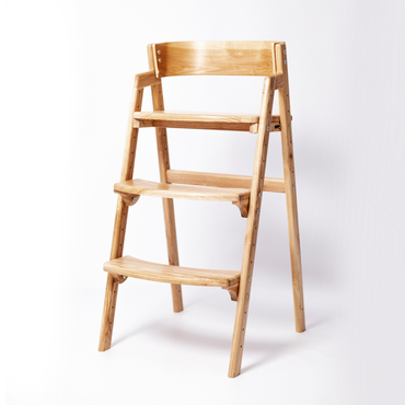 Adjustable Wooden Counter Height Chair for Toddlers XL – Natural Color (W1)