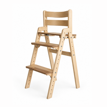 Adjustable Wooden Counter Height Chair for Toddlers XL V2 – Natural Color (W1)