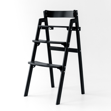 Adjustable Wooden Counter Height Chair for Toddlers XL – Black