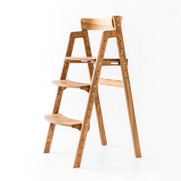 Adjustable Wooden Counter Height Chair for Toddlers XL – European Larch Finish (W5)
