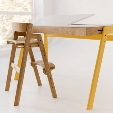 Adjustable Growing Desk XL (Painted with Tinted Desk Frame)