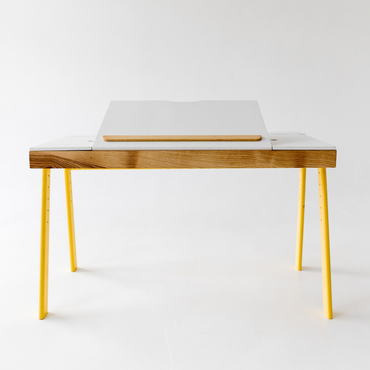 Adjustable Growing Desk XL (Painted with Tinted  Desk Frame)