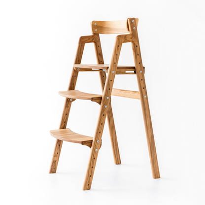 Adjustable Wooden Counter Height Chair for Toddlers XL – European Larch Finish (W5)