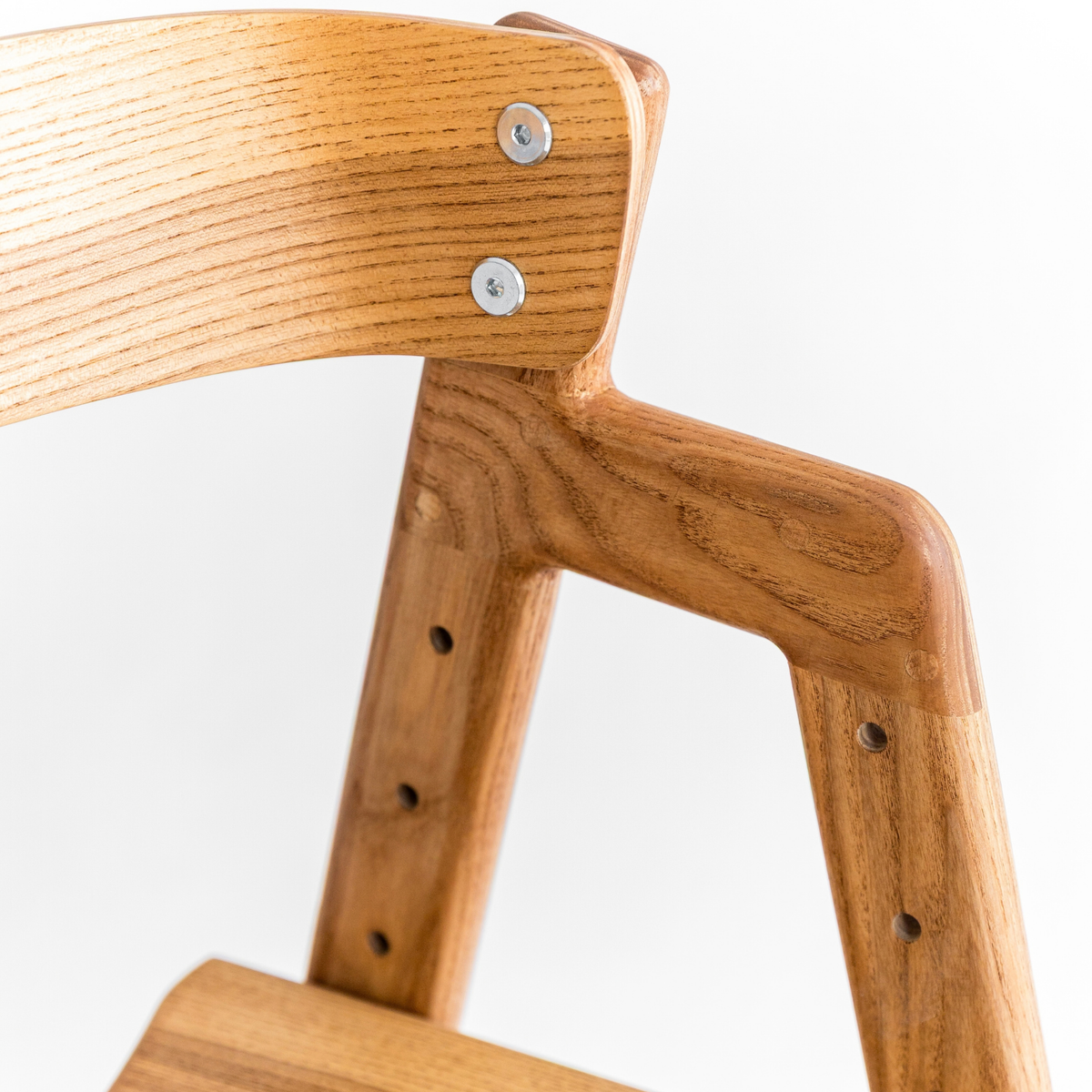 Adjustable Wooden Counter Height Chair for Toddlers XL – European Larch Finish (W5)