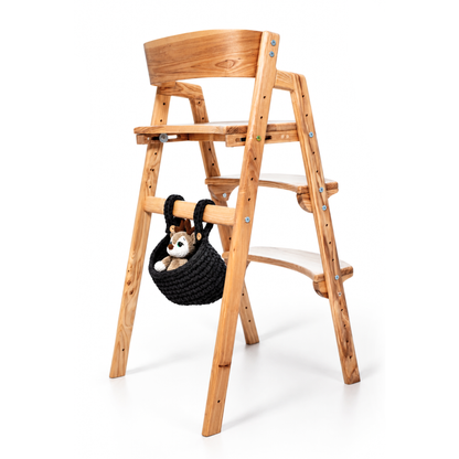 Adjustable Wooden Counter Height Chair for Toddlers XL – Natural Color (W1)