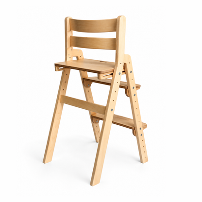 Adjustable Wooden Counter Height Chair for Toddlers XL V2 – Natural Color (W1)