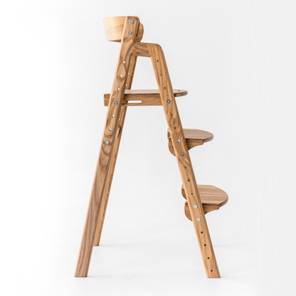 Adjustable Wooden Counter Height Chair for Toddlers XL – European Larch Finish (W5)