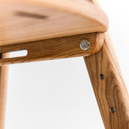 Adjustable Wooden Counter Height Chair for Toddlers XL – European Larch Finish (W5)