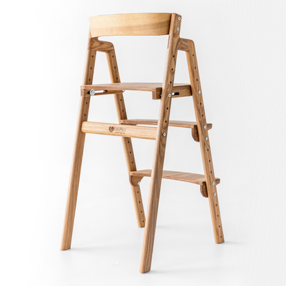 Adjustable Wooden Counter Height Chair for Toddlers XL – European Larch Finish (W5)