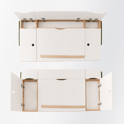 Adjustable Growing Desk XL (Painted with Tinted  Desk Frame)
