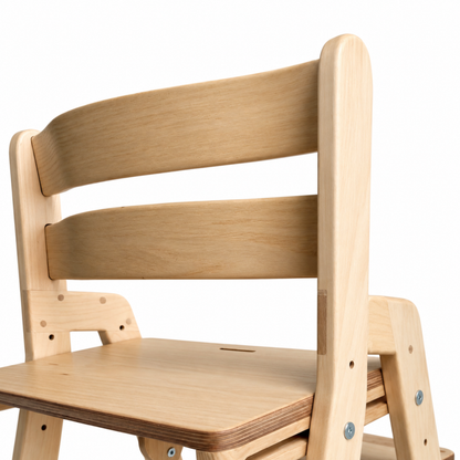 Adjustable Wooden Counter Height Chair for Toddlers XL V2 – Natural Color (W1)